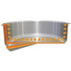 Set de 3 casseroles inox 16/18/20 cm Casteline - une poignée incluse