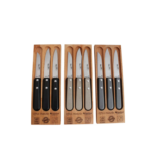 Coffret de couteaux d'office avec manche en paperstone - Roger Orfèvre
