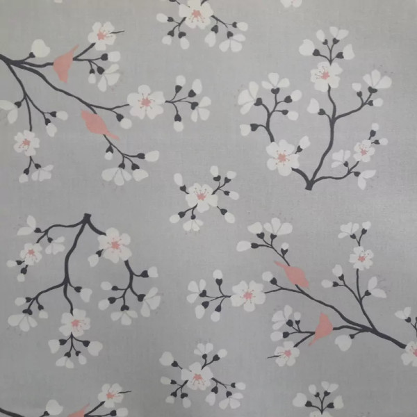 Nappe enduite Cerisier Gris/rose - Fleur de Soleil