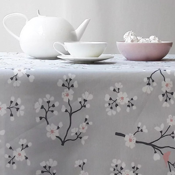 Nappe enduite Cerisier Gris/rose - Fleur de Soleil