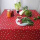 Nappe enduite Confettis Rouge - Fleur de Soleil