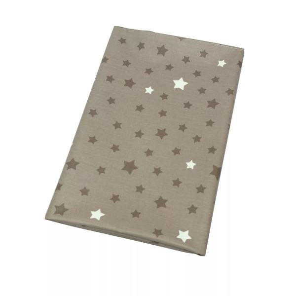 Nappe enduite Etoiles taupe taupe - Fleur de Soleil