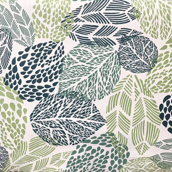 Nappe enduite Feuilles vertes - Fleur de Soleil