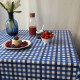 Nappe enduite Guinguette Bleu - Fleur de Soleil