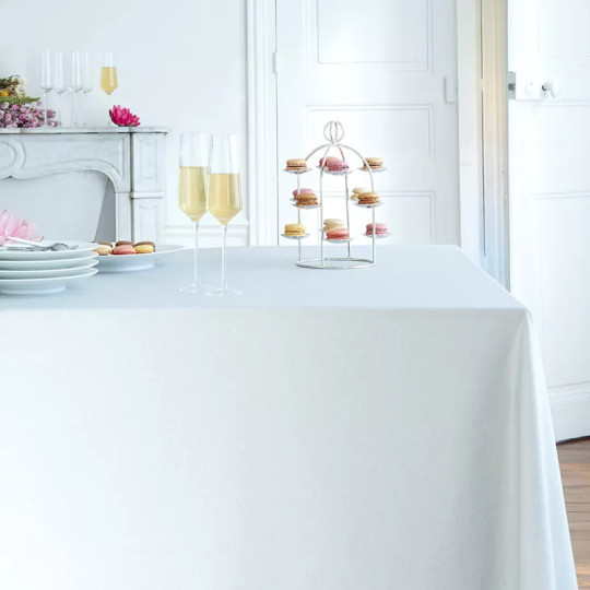 Nappe enduite Pailletée argent - Fleur de Soleil