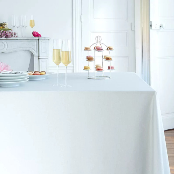 Nappe enduite Pailletée argent - Fleur de Soleil