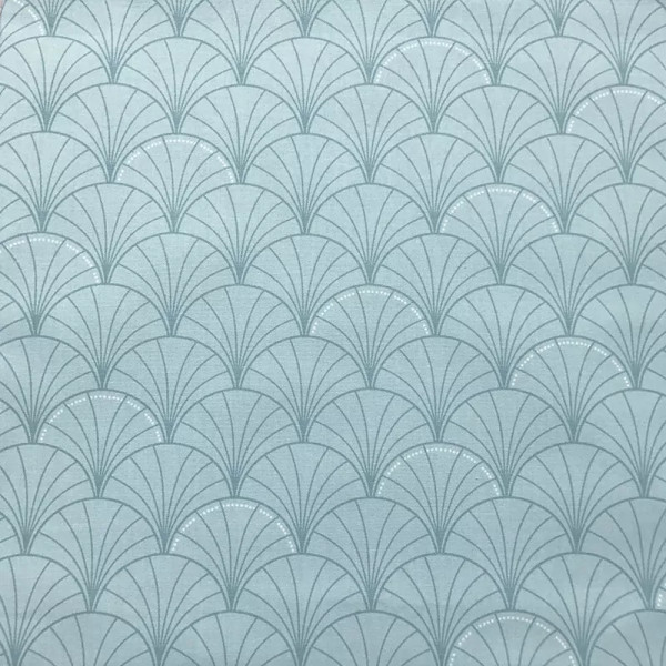 Nappe enduite Papyrus vert d'eau - Fleur de Soleil