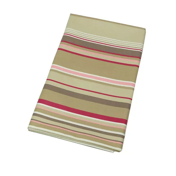 Nappe enduite Rayure taupe - Fleur de Soleil