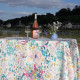 Nappe enduite Reflets Turquoise - Fleur de Soleil