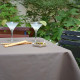 Nappe enduite Unie taupe - Fleur de Soleil