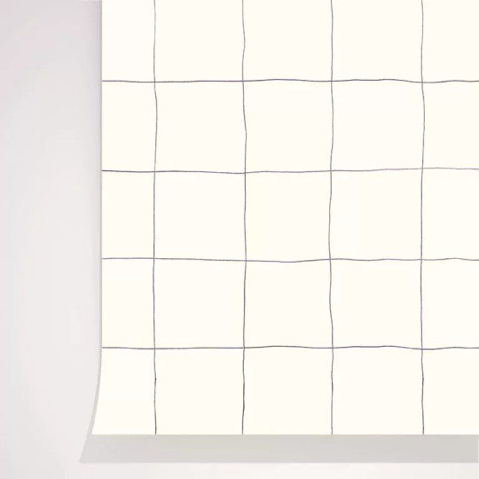 Papier peint carreaux Trame Lait - Season Paper