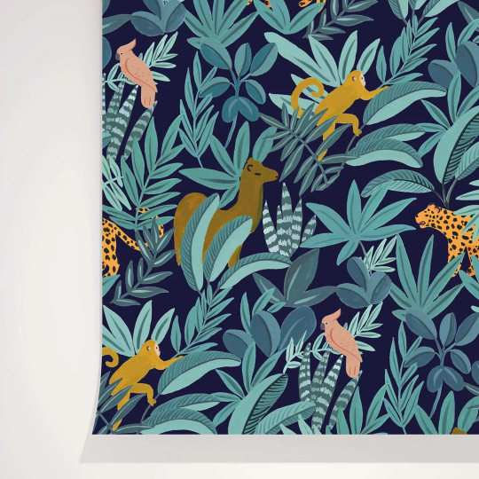 Papier peint animaux jungle - Season Paper