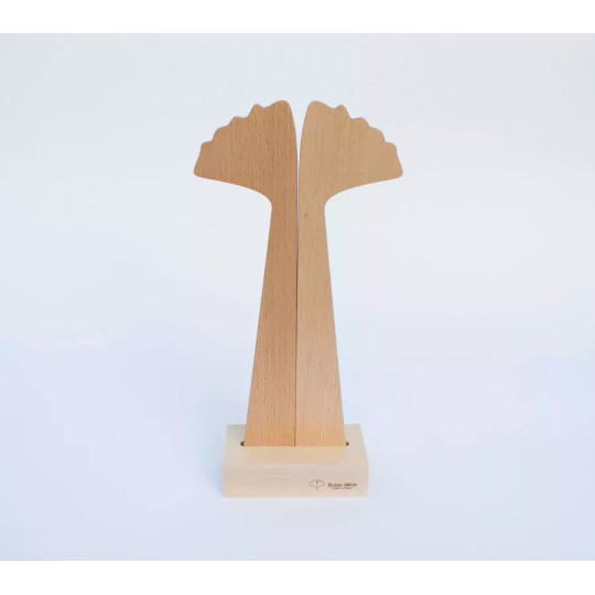 Couverts à salade en bois design - Reine Mère
