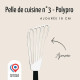 Pelle de cuisine ajourée avec manche polypro - Nogent 3 étoiles
