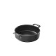 Plat rond en céramique noire Belle Cuisine - Revol
