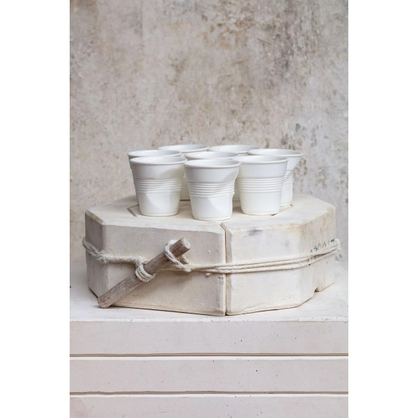 Tasse ristretto froissée en porcelaine Froisse - Revol