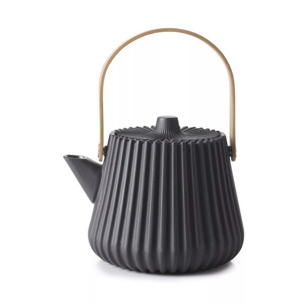 Théière japonaise en céramique noire Pokoe - Revol