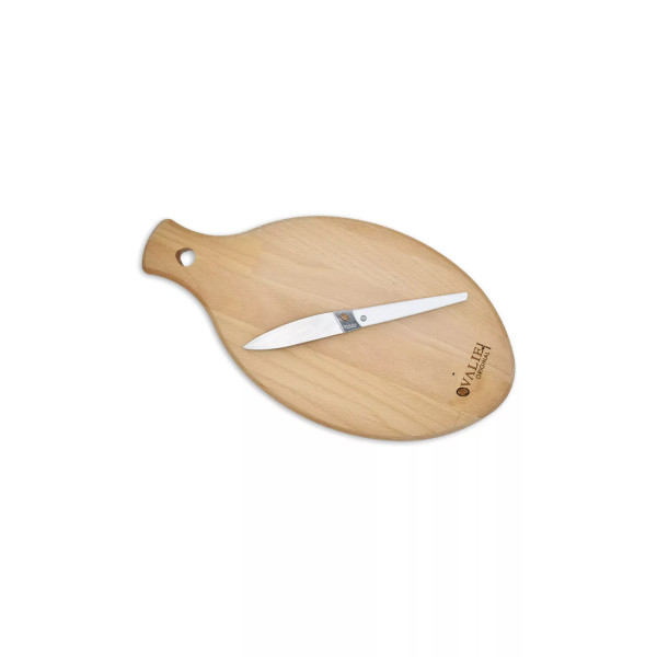 Pack grande planche à fromage et son couteau - Ovalie