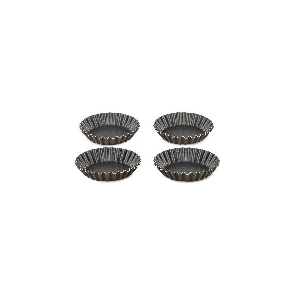 Lot de 4 moules à tartelettes 11 cm - Perfect Bake - Tefal