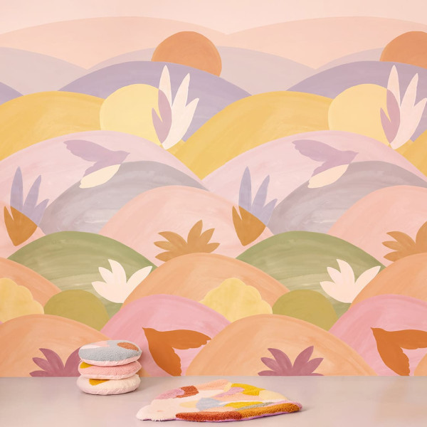 Papier peint joie - Season Paper x Chaumière Oiseau