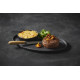 Assiette ovale en céramique effet ardoise - Basalt - Revol