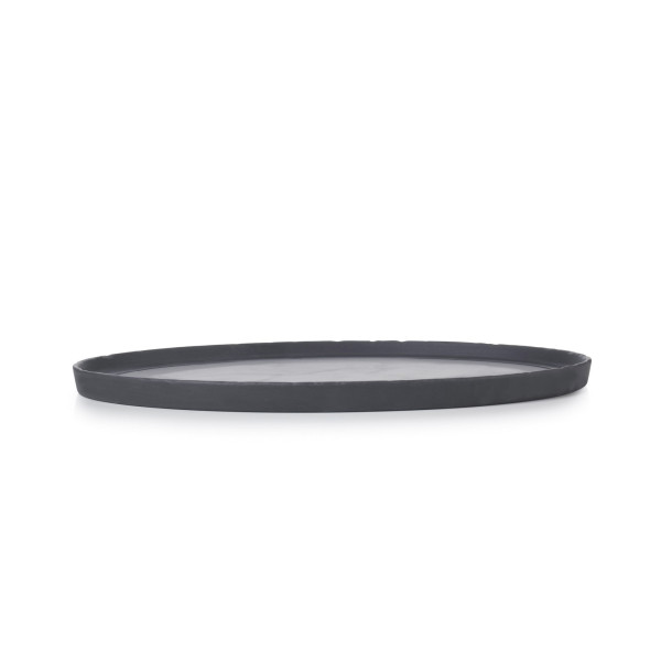 Assiette ovale en céramique effet ardoise - Basalt - Revol