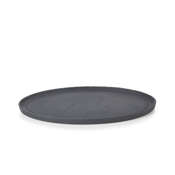 Assiette ovale en céramique effet ardoise - Basalt - Revol