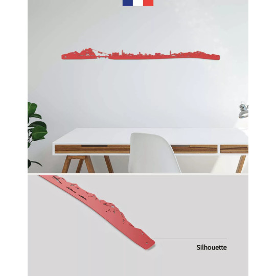 Couteau d'office 8cm - Manche cerisier des bois - Nogent 3 Étoiles