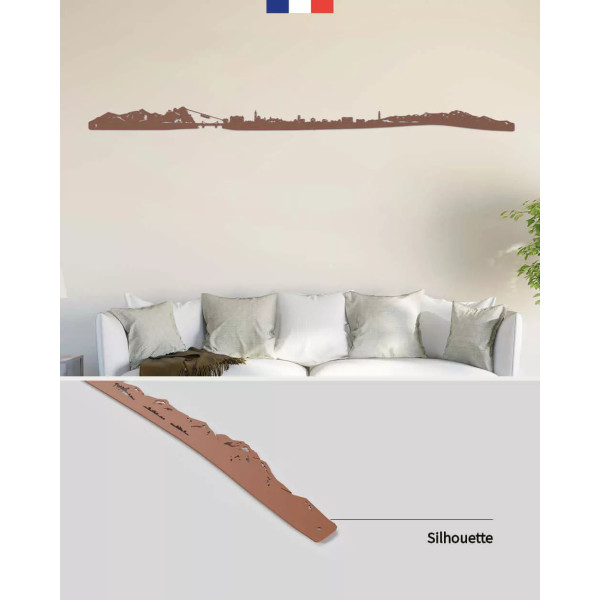 Couteau de table 11 cm - Manche cerisier des bois - Nogent 3 Étoiles