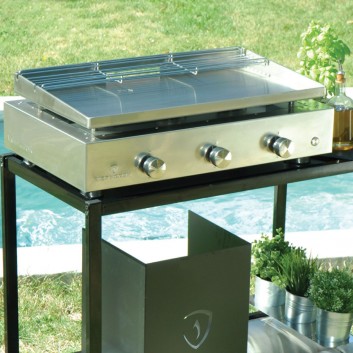 Plancha gaz Simplicity 3 feux Inox Verycook