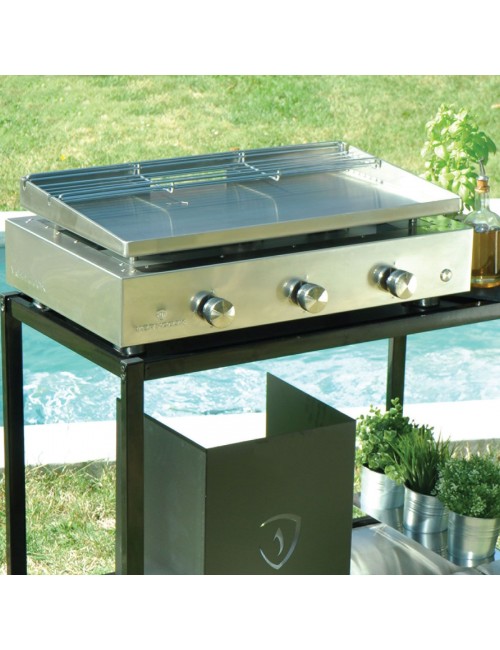 Plancha gaz Simplicity 3 feux Inox Verycook