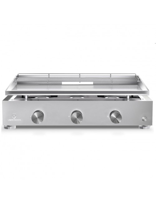 Plancha gaz Simplicity 3 feux Inox Verycook