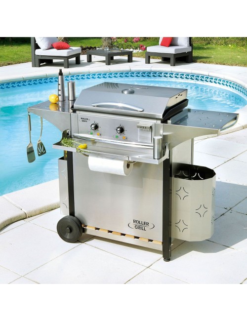 Desserte inox Roller Grill 600 pour plancha CHPS600