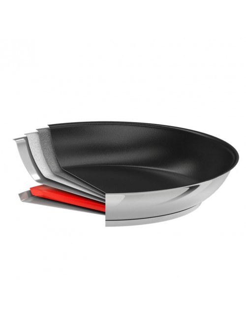 Set batterie 2 poêles Mutine Cristel amovibles 24 et 28cm