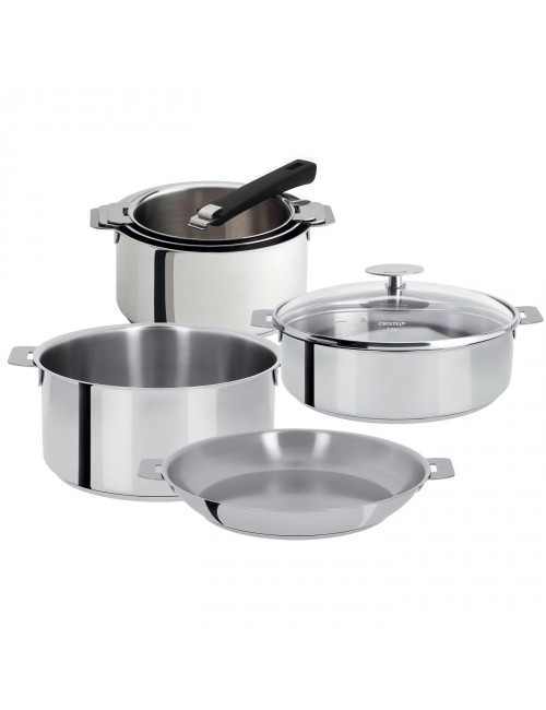 Set batterie Cristel Mutine Amovible 8 pièces inox