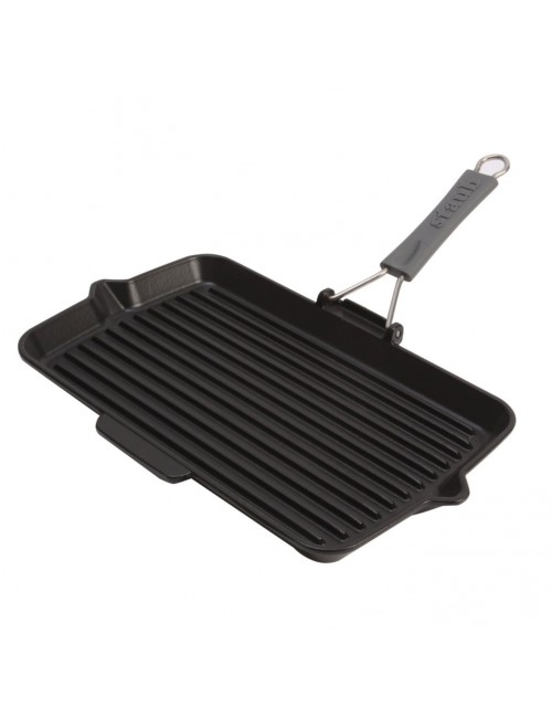 Grill Staub rectangulaire en fonte 34x21cm