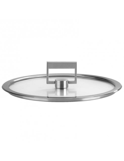 Sauteuse en inox Cristel Strate fixe avec couvercle - 2 tailles